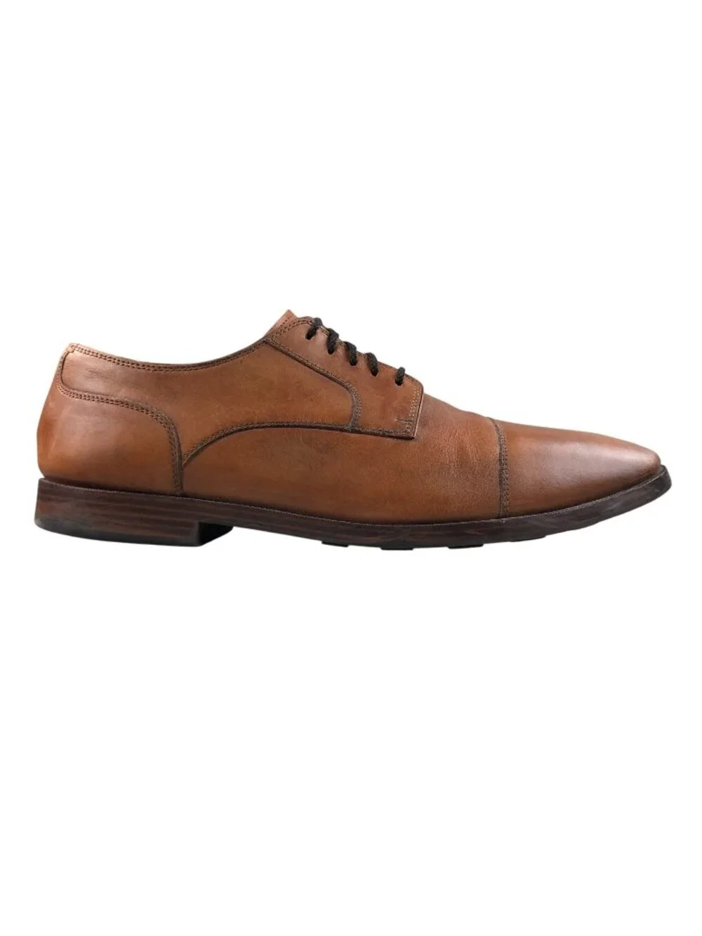 Cole Haan Men's Size 13W Grand.OS Cap Toe Brown Leather Oxfords Dress Shoes